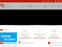 Tablet Screenshot of labsouzaassuncao.com.br
